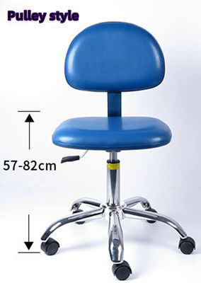 PU Leather Laboratory Stool Chair ESD Chair Antistatic Lab Stool With Backrest