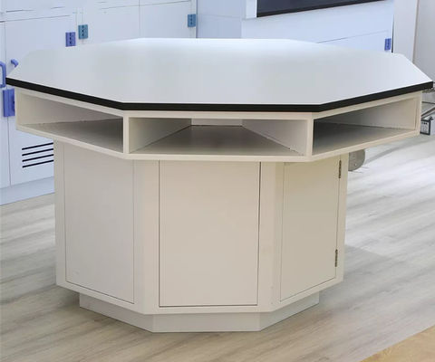 Octagonal Laboratory Work Benches Laboratory Working Table For School Student