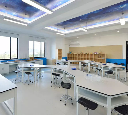 Octagonal Laboratory Work Benches Laboratory Working Table For School Student
