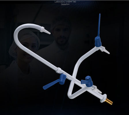 Gooseneck Lab Fittings Three Way Automatic Laboratory Water Faucet Sink Assay