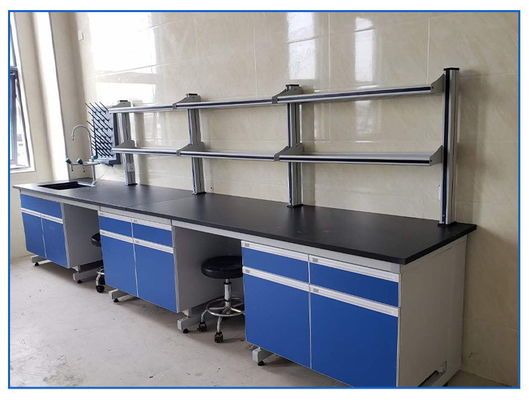 PP Sink Laboratory Working Table 1mm Cold Roll Steel Chemistry Lab Table 300kg