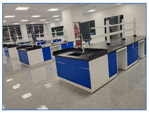 PP Sink Laboratory Working Table 1mm Cold Roll Steel Chemistry Lab Table 300kg