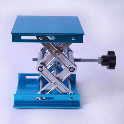 150x150mm Lab Stand Table Scissor Lift Aluminum Oxide Laboratory Scissor Lift