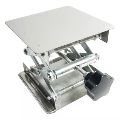 School Lab Stand Table Scissor Lift 250*250mm Manual Laboratory Scissor Lift
