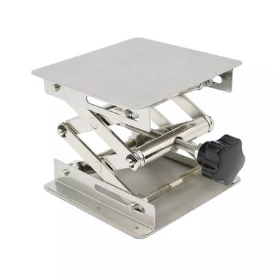 School Lab Stand Table Scissor Lift 250*250mm Manual Laboratory Scissor Lift