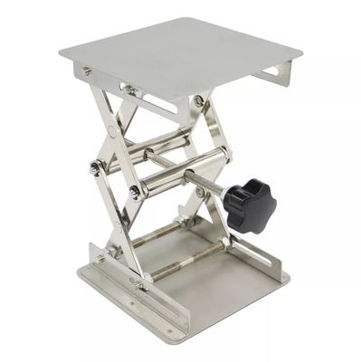 School Lab Stand Table Scissor Lift 250*250mm Manual Laboratory Scissor Lift