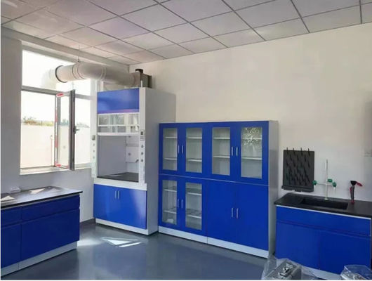 H2350mm Chemical Fume Hood Laboratory Fume Cupboard Exhaust 5mm Tempered Glass