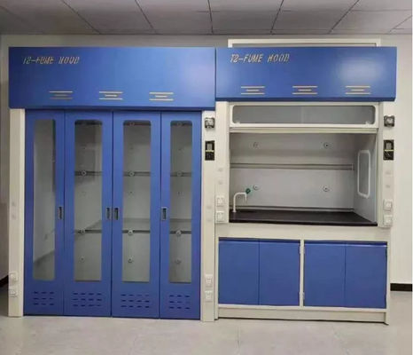 H2350mm Chemical Fume Hood Laboratory Fume Cupboard Exhaust 5mm Tempered Glass