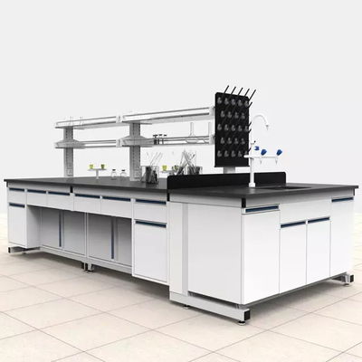 Commercial Chemistry Lab Table Top Stainless Steel Workbench With Cabinets
