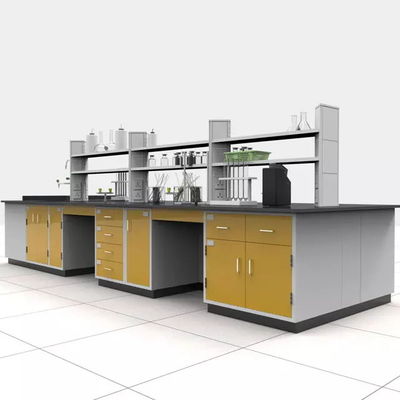 Commercial Chemistry Lab Table Top Stainless Steel Workbench With Cabinets