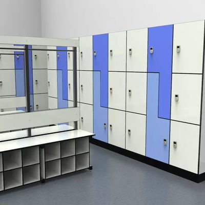 Kindergarten Workplace Lab Cupboards Wooden Furniture Digital HPL Lockers