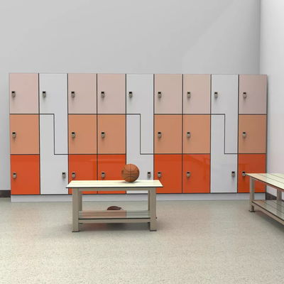 Kindergarten Workplace Lab Cupboards Wooden Furniture Digital HPL Lockers