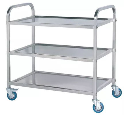 Instrument Trolley Lab Fittings Hospital Use Stainless Steel Trolley
