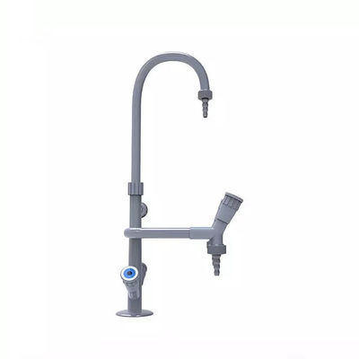Gooseneck Lab 3 Way Water Tap PP Knob Laboratory Tap Fittings