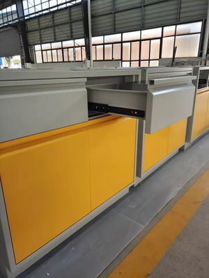 1500mm Laboratory Working Bench Side By Side Doors Two Drawers Chemical Lab Furniture