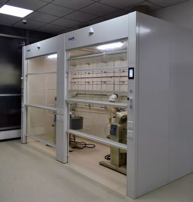 Intelligent Air Flow Fume Extraction Hoods Steel Walk In Fume Hood
