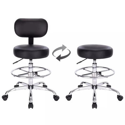 School Luxury Laboratory Stool Chair ABS Bar Lab Stool Adjustable With Footrest