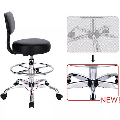 School Luxury Laboratory Stool Chair ABS Bar Lab Stool Adjustable With Footrest