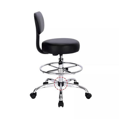 School Luxury Laboratory Stool Chair ABS Bar Lab Stool Adjustable With Footrest