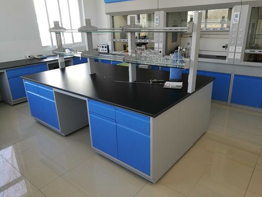 Full Steel 	Laboratory Work Benches Epoxy Resin Chemistry Workbench Island