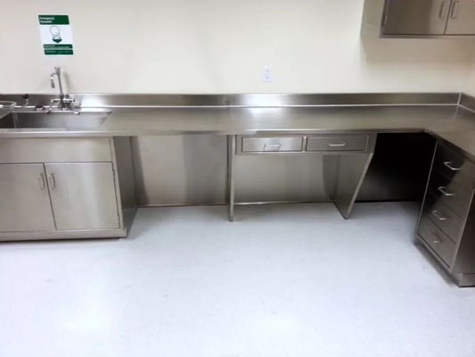 Commercial Hospital Lab Furniture Set Clean Room SS304 Chemistry Lab Table
