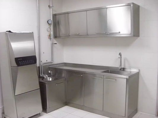 SUS304 Wall Bench Laboratory School Chemical Lab Wall Bench With Reagent Shelf