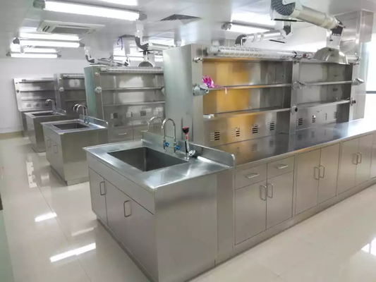 Καθαρός πάγκος κκπ εργαστηρίων ανοξείδωτου δωματίων