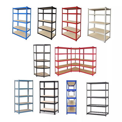 Light Duty Laboratory Storage Racks Galvanized 5 Tier Boltless Shelving Unit MDF