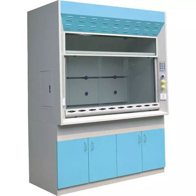 8Ft School Laboratory Furniture Lab Fume Hood With Sink Faucet Control Panel Vented
