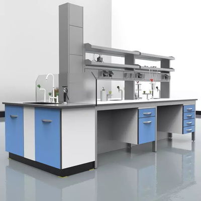 Office Building Lab Island Bench Epoxy Lab Table With Sink