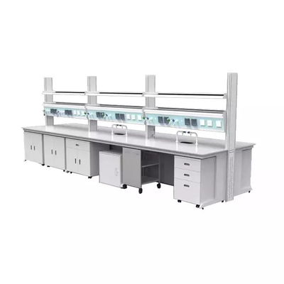 Chemical Laboratory Wall Bench School Steel Lab Bench Biological Wooden
