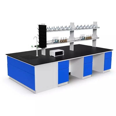 Wall Mounted Science Laboratory Table HPL Locker EDS Science Lab Bench