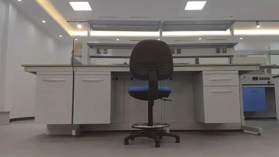 University Laboratory Island Bench Wood Wall Bench Laboratory Work Table