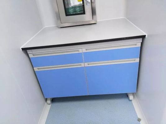 Microbiology Laboratory Wall Bench Plywood Chemical Lab Table With Resistant Sink