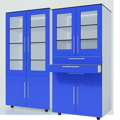 HPL Wood Lab Chemical Storage Cabinets For Hospital