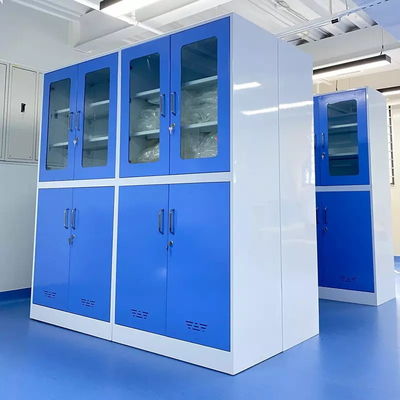 HPL Wood Lab Chemical Storage Cabinets For Hospital