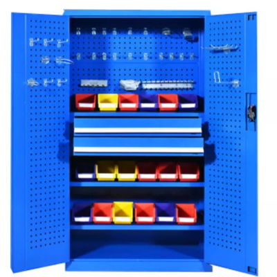1800mm Steel Workshop Cupboards Tool Storage Cabinet Garage With Lock