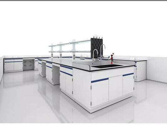 SS304 Lab Workstation Bench Hospital Steel Laboratory Bench Top 900mm